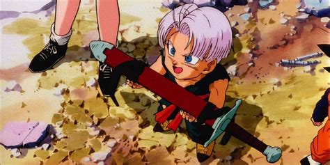 who gave trunks his sword|wrath of the dragon trunks.